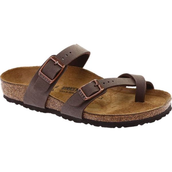 Girls' Mayari Birkibuc Toe Loop Sandal Mocha Birkibuc