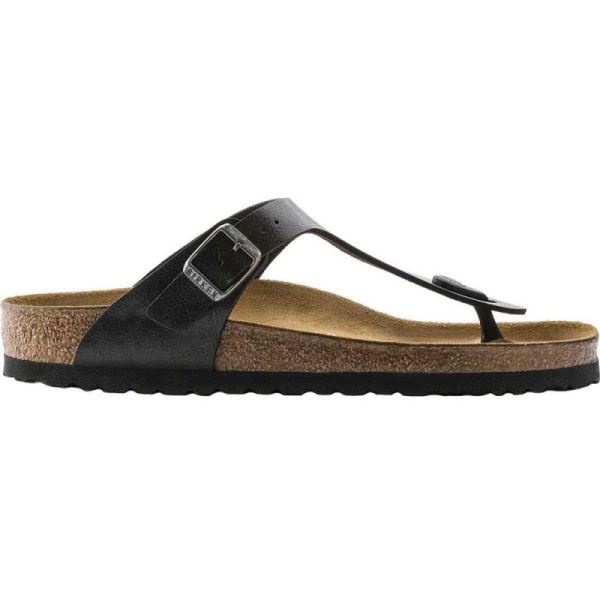 Birkenstock-Women's Gizeh Birko Flor Thong Sandal Licorice