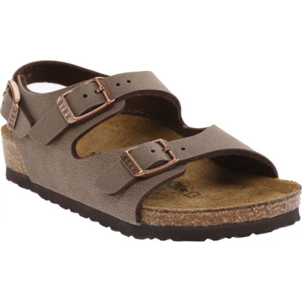 Boys' Roma Birkibuc Ankle Strap Sandal Mocha Birko-Flor