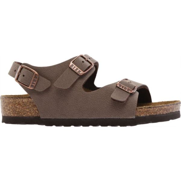 Boys' Roma Birkibuc Ankle Strap Sandal Mocha Birko-Flor