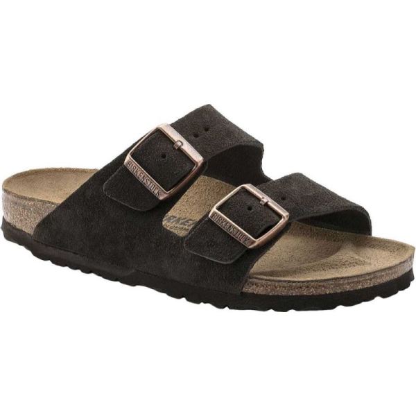 Birkenstock-Women's Arizona Suede Sandal Mocha Suede