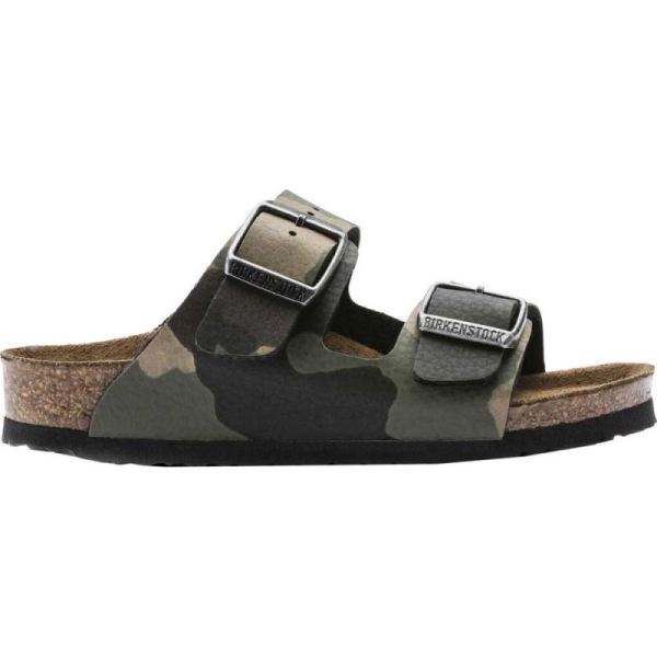 Children's Arizona Birko-Flor Slide Desert Soil Camo Khaki Birko-Flor