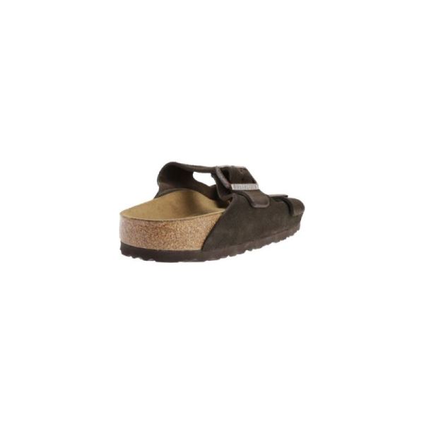 Birkenstock-Men's Arizona Suede with Soft Footbed Slide Mocha Suede with Soft Footbed