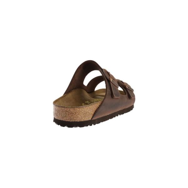 Birkenstock-Men's Arizona Oiled Leather Slide Habana Oiled Leather