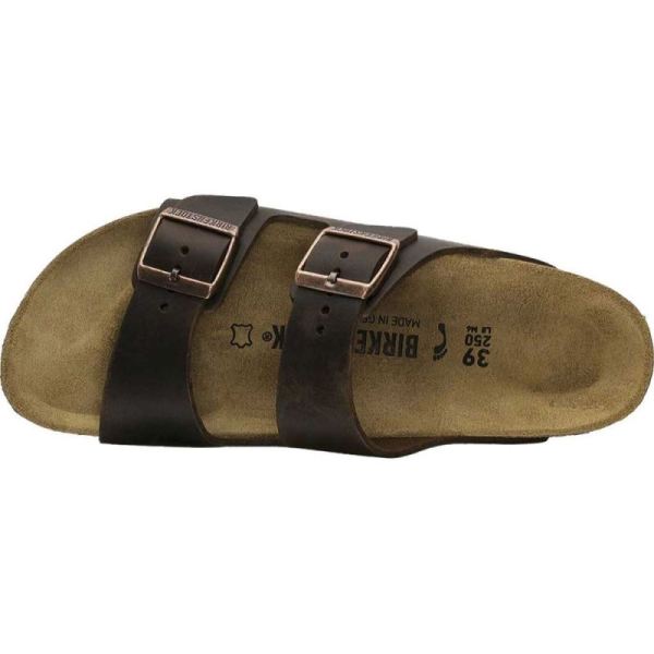 Birkenstock-Men's Arizona Oiled Leather Slide Habana Oiled Leather