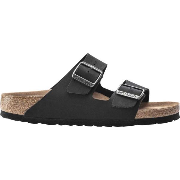 Birkenstock-Men's Arizona Vegan Slide Black Birkibuc