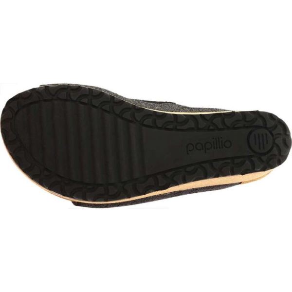 Birkenstock-Women's Papillio Namica Wedge Slide Metallic Antique Black Leather