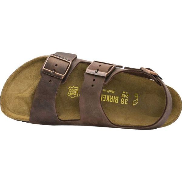Birkenstock-Men's Milano Oiled Leather Strappy Sandal Habana
