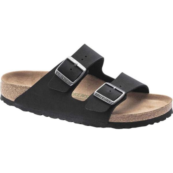 Birkenstock-Women's Arizona Vegan Slide Black Birkibuc