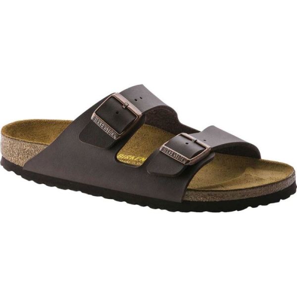 Birkenstock-Men's Arizona Birko-Flor Slide Brown Birko Flor