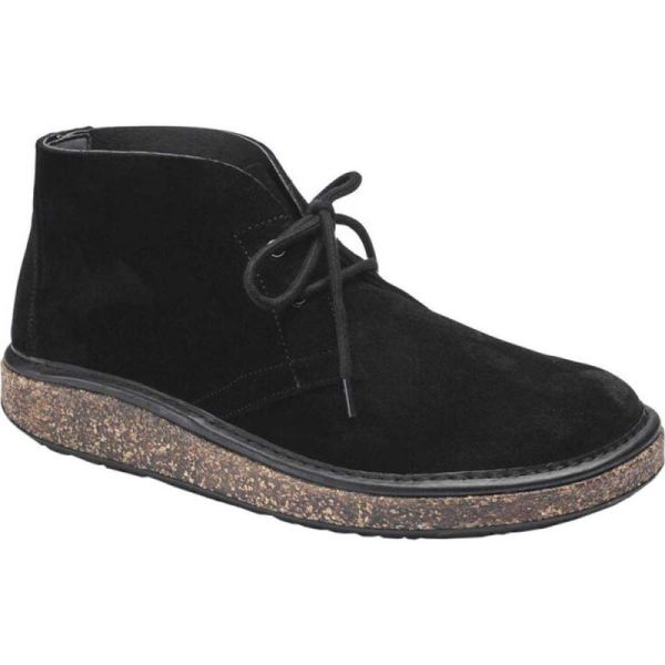 Birkenstock-Men's Milton Chukka Boot Black Suede