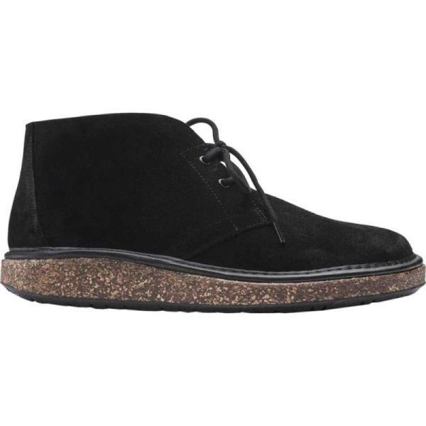 Birkenstock-Men's Milton Chukka Boot Black Suede