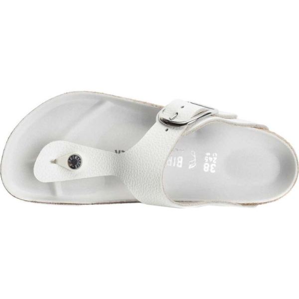 Birkenstock-Women's Gizeh Big Buckle Thong Sandal White Leather