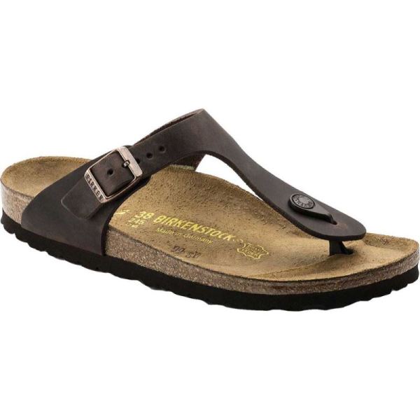 Birkenstock-Women's Gizeh Thong Sandal Habana Oiled