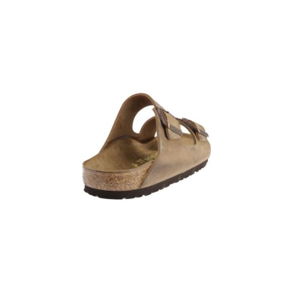 Birkenstock-Men's Arizona Oiled Leather Slide Tobacco Oiled Leather
