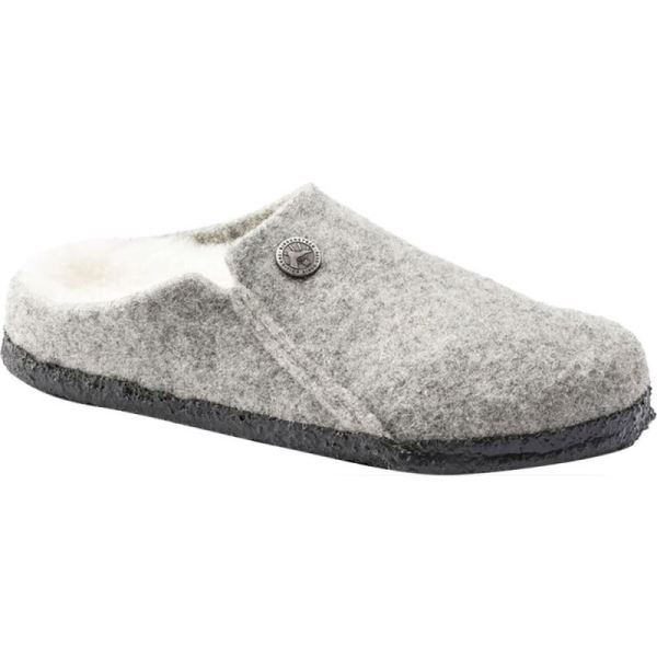 Children's Zermatt Shearling Clog Slipper Light Gray/Natural Wool