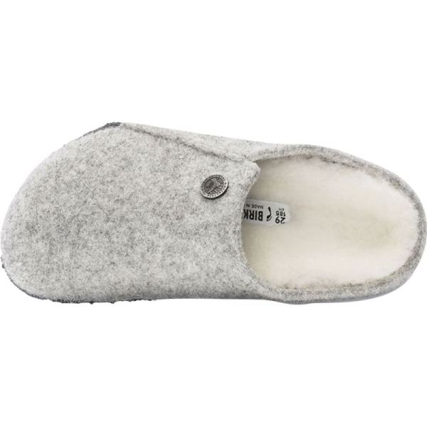 Children's Zermatt Shearling Clog Slipper Light Gray/Natural Wool