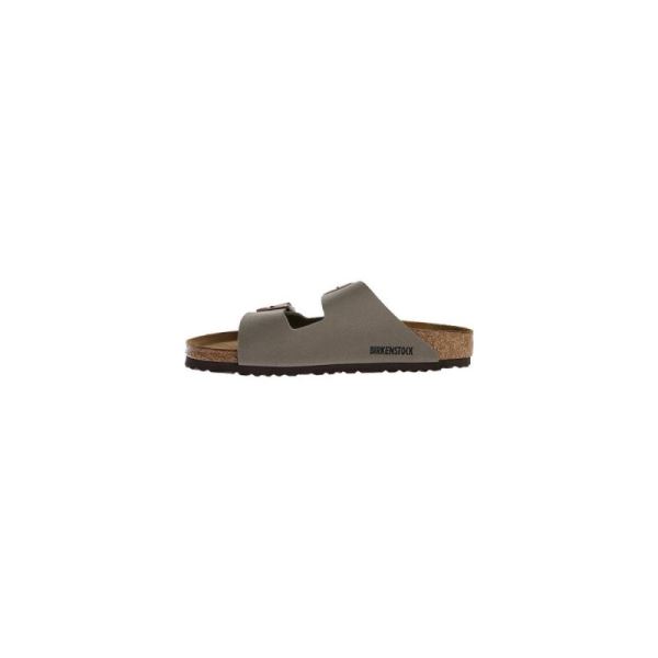 Birkenstock-Men's Arizona Birkibuc Slide Stone Birkibuc