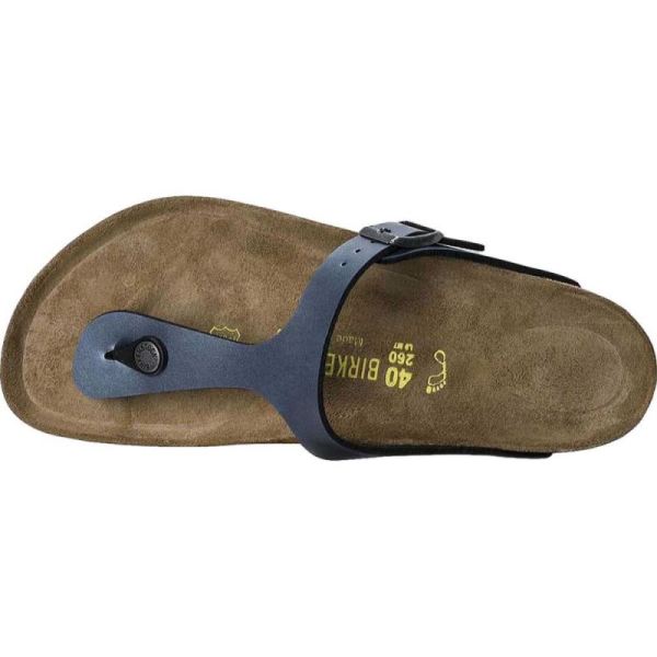 Birkenstock-Women's Gizeh Birko Flor Thong Sandal Onyx