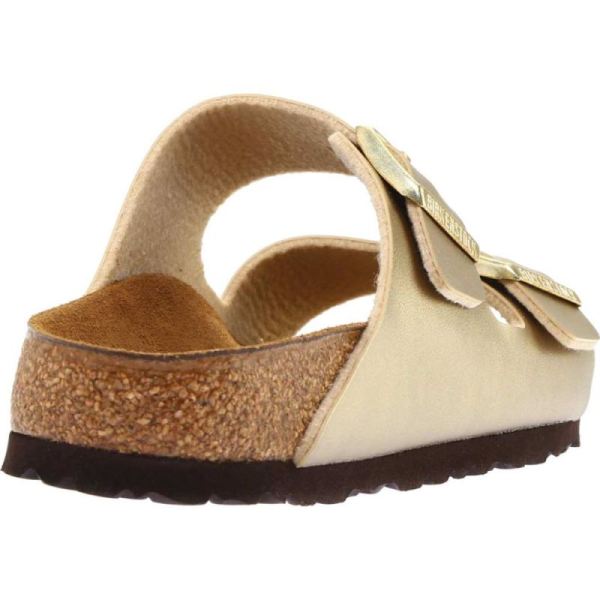 Birkenstock-Women's Arizona Birko-Flor Slide Gold Birko-Flor