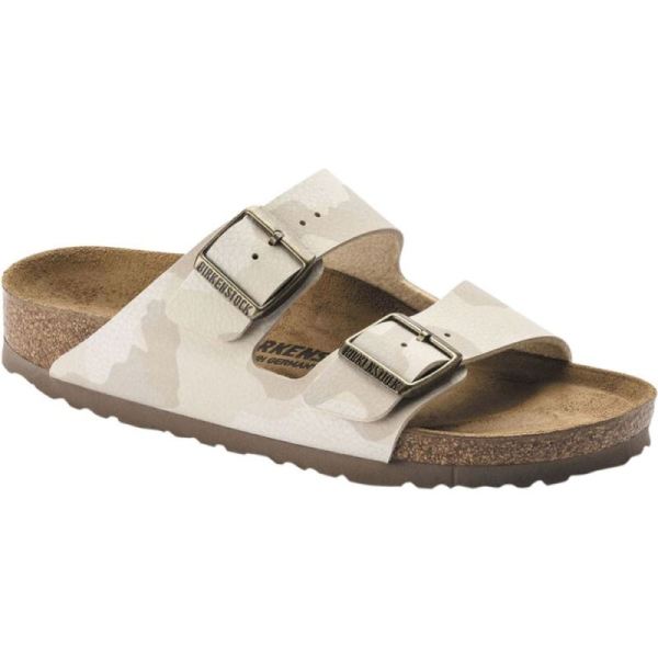 Birkenstock-Women's Arizona Camo Slide Desert Soil Sand Camo Birko-Flor