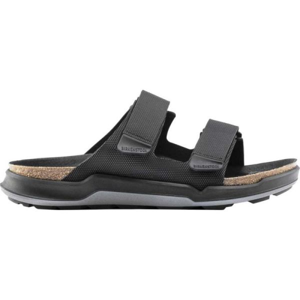 Birkenstock-Men's Atacama Two Band Birko-Flor Slide Futura Black Birko-Flor