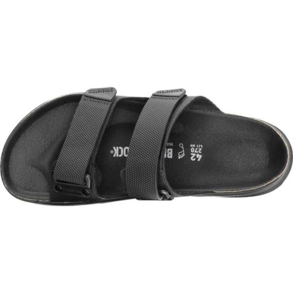 Birkenstock-Men's Atacama Two Band Birko-Flor Slide Futura Black Birko-Flor