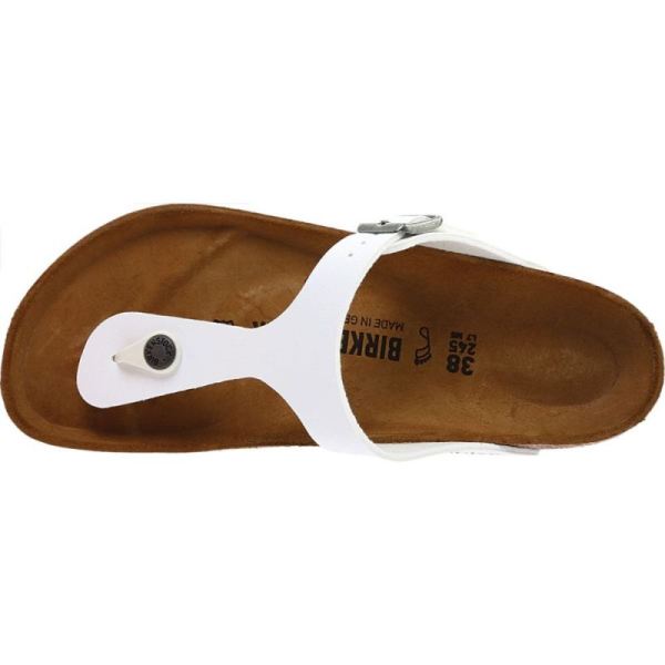 Birkenstock-Women's Gizeh Birko Flor Thong Sandal White Birko-Flor