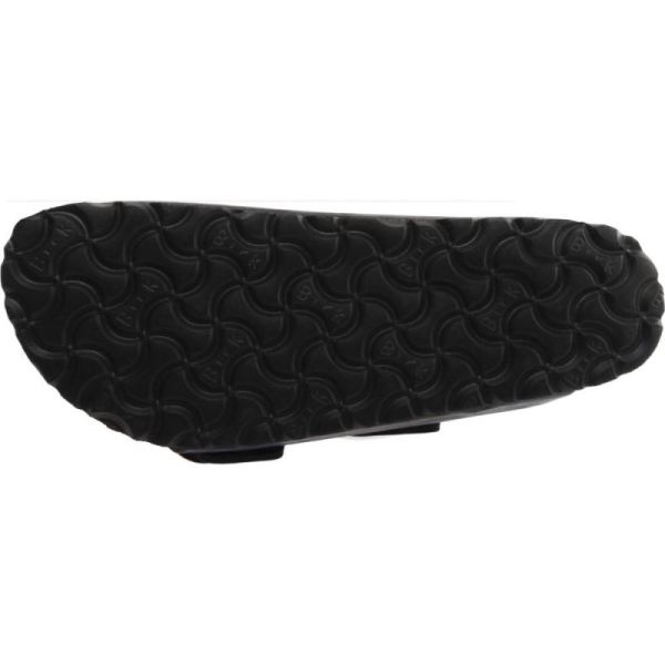 Birkenstock-Women's Arizona Big Buckle Oiled Leather Slide Black Oiled Leather
