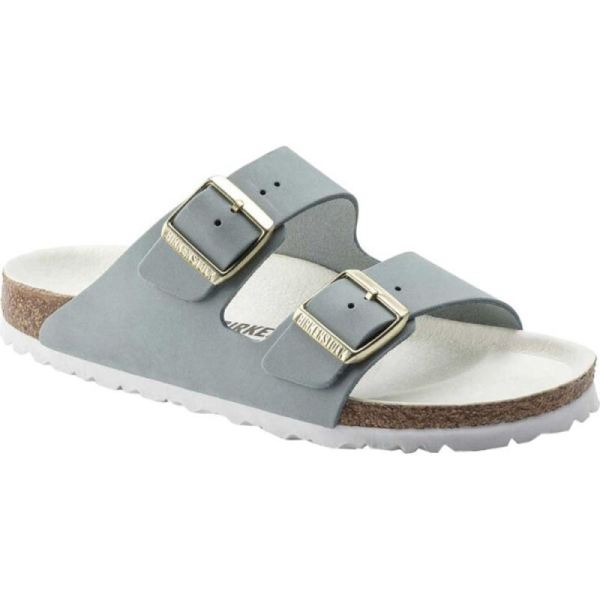 Birkenstock-Women's Arizona Nubuck Slide Sky Nubuck