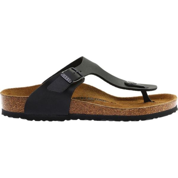 Girls' Gizeh Birko-Flor Thong Sandal Black Birko-Flor