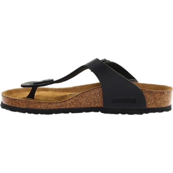 Girls' Gizeh Birko-Flor Thong Sandal Black Birko-Flor