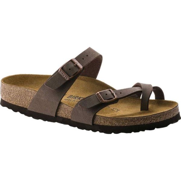 Birkenstock-Women's Mayari Birkibuc Strappy Sandal Mocha