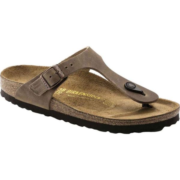 Birkenstock-Women's Gizeh Thong Sandal Tobacco Oiled
