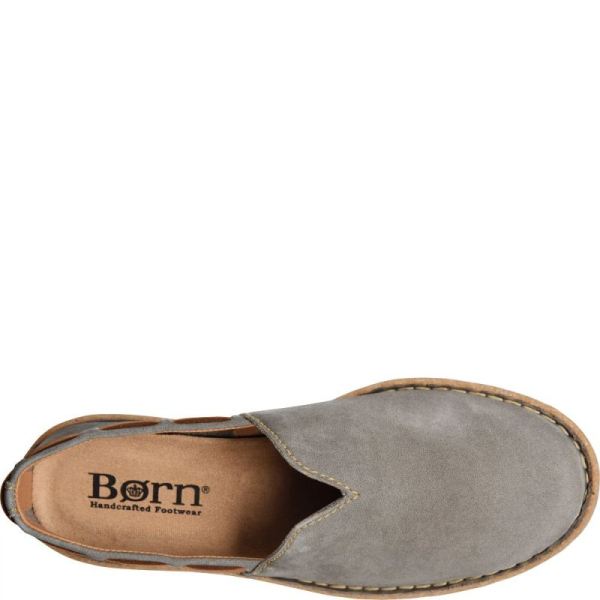 Born | For Women Naya Slip-Ons & Lace-Ups - Grey Nubuck (Grey)