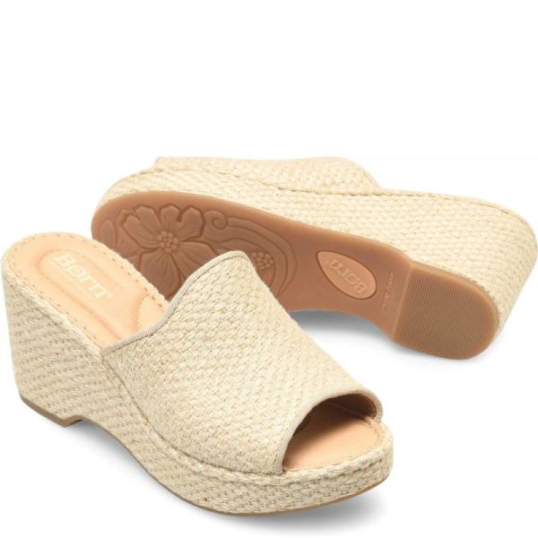 Born | For Women Lilah Raffia Sandals - Natural Raffia (Tan)