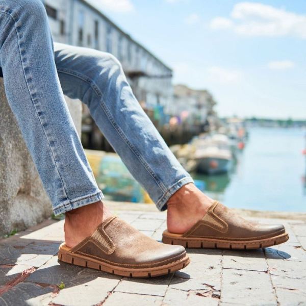 Born | For Men Maxim Slip-Ons & Lace-Ups - Taupe Avola Distressed (Tan)
