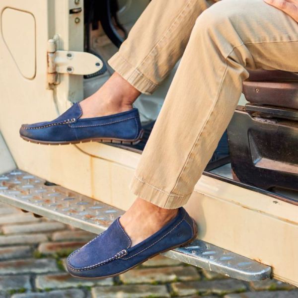 Born | For Men Allan Slip-Ons & Lace-Ups - Navy Distressed (Blue)
