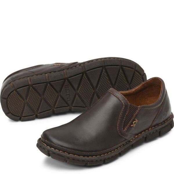 Born | For Men Sawyer Slip-Ons & Lace-Ups - Dark Castano (Brown)