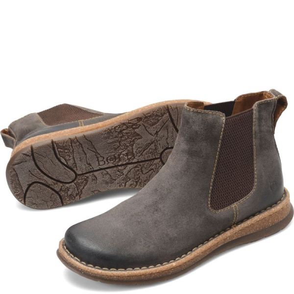 Born | For Men Brody Boots - Dark Concrete Distressed (Grey)