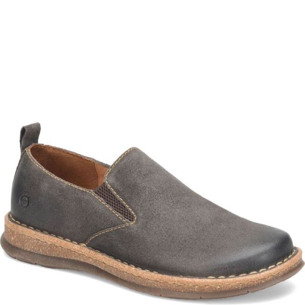 Born | For Men Bryson Slip-Ons & Lace-Ups - Dark Concrete Distressed (Grey)