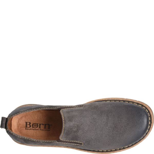 Born | For Men Bryson Slip-Ons & Lace-Ups - Dark Concrete Distressed (Grey)