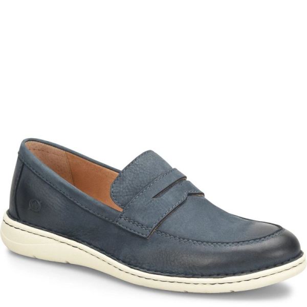 Born | For Men Taylor Slip-Ons & Lace-Ups - Navy Blue Night Nubuck (Blue)