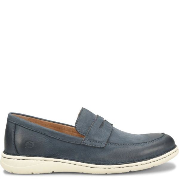 Born | For Men Taylor Slip-Ons & Lace-Ups - Navy Blue Night Nubuck (Blue)