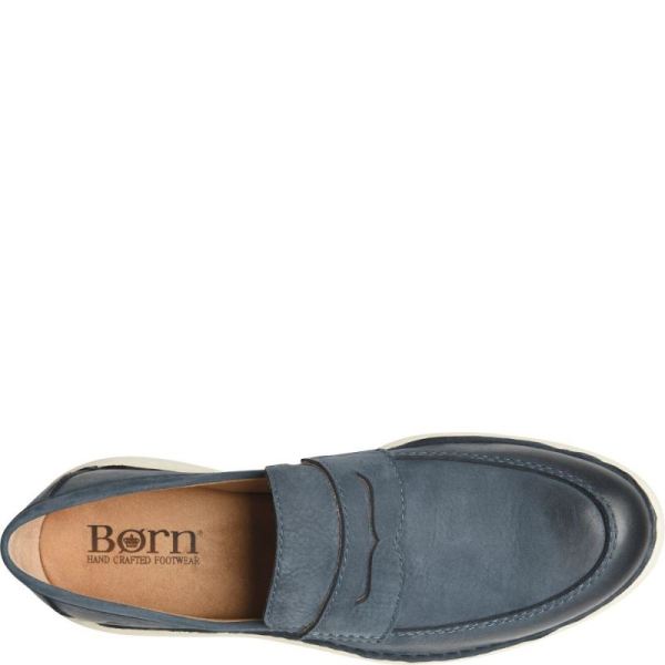 Born | For Men Taylor Slip-Ons & Lace-Ups - Navy Blue Night Nubuck (Blue)