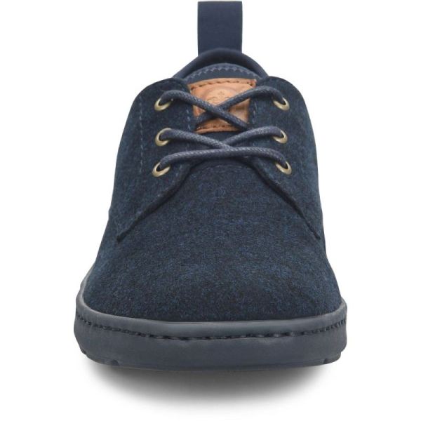 Born | For Men Marcus Slip-Ons & Lace-Ups - Navy Wool Combo (Blue)