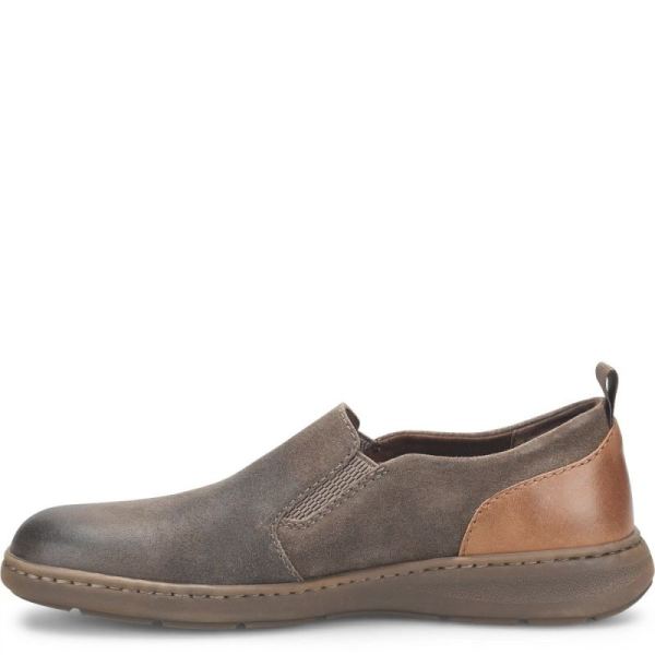 Born | For Men Morgan Slip-Ons & Lace-Ups - Dark Mud Distressed (Grey)