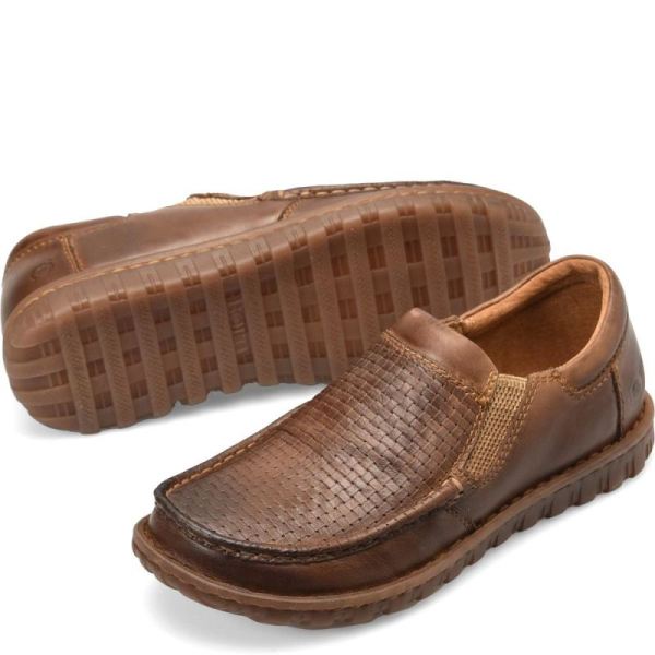 Born | For Men Gudmund Slip-Ons & Lace-Ups - Sunset Embossed (Brown)