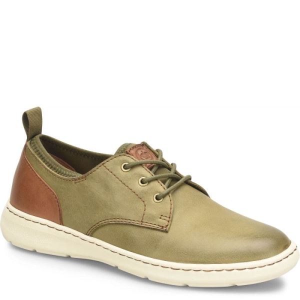 Born | For Men Marcus Slip-Ons & Lace-Ups - Olive Brown Terra Combo (Green)