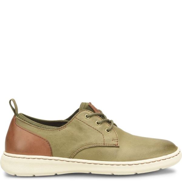 Born | For Men Marcus Slip-Ons & Lace-Ups - Olive Brown Terra Combo (Green)